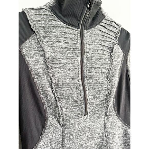 Lululemon | Run Your Heart Out Pullover Jacket | Heathered Black | Sz 6 - Picture 3 of 10